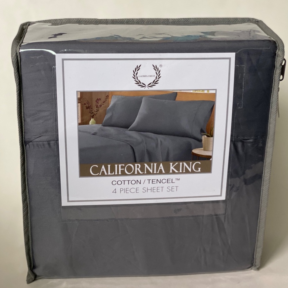 Laurel Crest 300 Thread 4-Pc Sheet Set Cal King